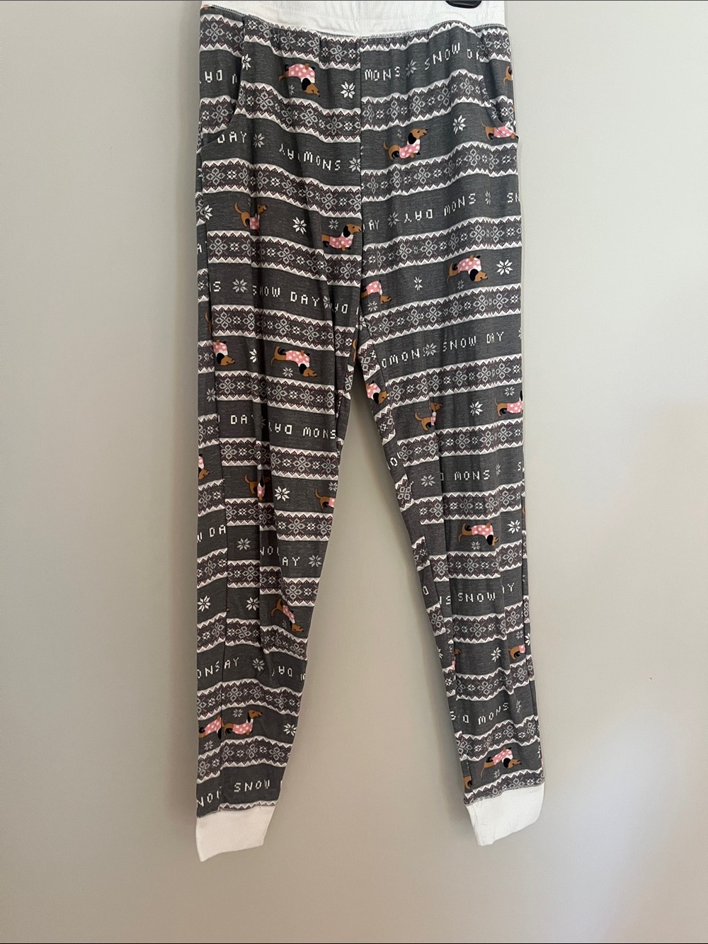 Ardene Gray Holiday Dog Print Women's Pajama Pants